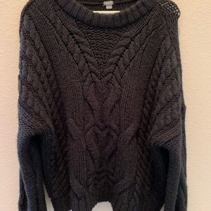 Cable knit sweater